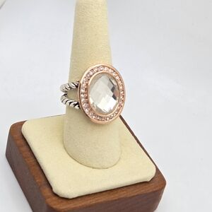 Premier Designs "Grace" Two-Tone Cable Ring - Size 8.5